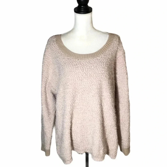 Torrid FINAL PRICE 🌺 Fuzzy Eyelash Knit Popcorn Pullover Crewneck Cozy Sweater - Picture 9 of 9